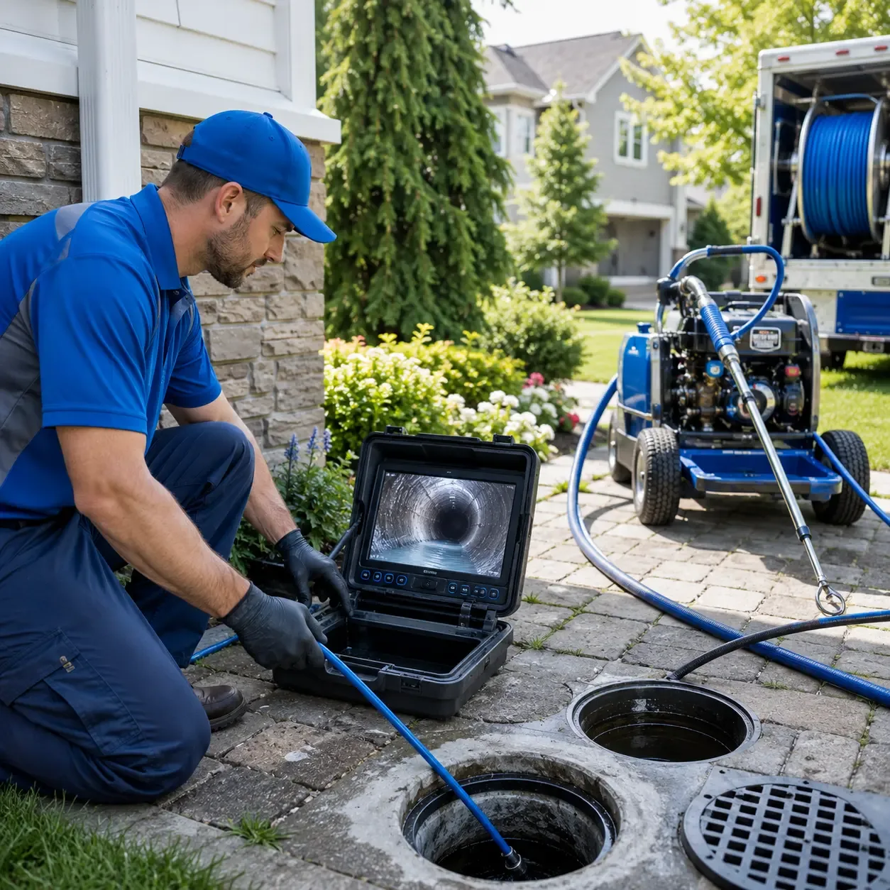 Outdoor drain cleaning professionals serving Cambridge, ME